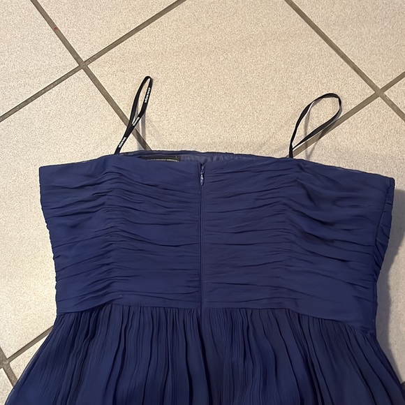 Donna Morgan Blue Silk Dress - Picture 4 of 8